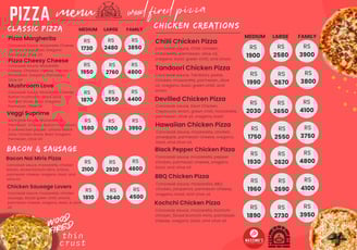 Massimos Ragama Pizza menu 1