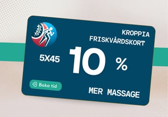 Använd ditt friskvårdsbidrag till massage - Klippkort 5x45 min