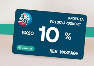 Använd ditt friskvårdsbidrag till massage - Klippkort 5x60 min