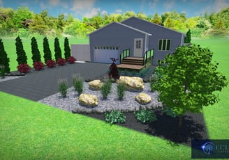 front yard 3d plant design