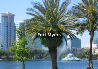 Coastal view of downtown Fort Myers Florida