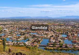 Aerial view of Glendale Arizona