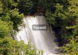 Waterfall in Roswell Georgia