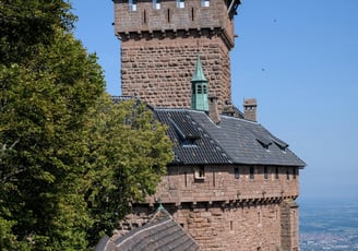 a large brick building with a clock tower