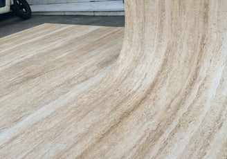 brown line beige background flexible stone 