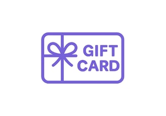 Purple gift card icon symbolizing discreet and anonymous code delivery.