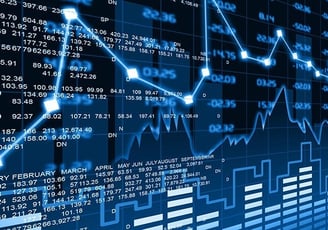 a computer screen showing a chart of data