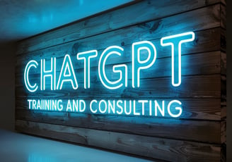 a neon sign that says chatgrit training and training