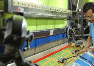 Rapier Jacquard Looms Textile fabric Manufacturing unit in Surat Gujarat India