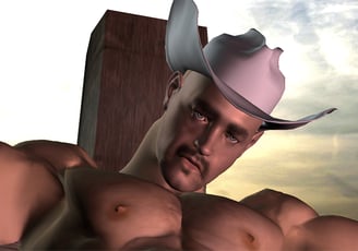 crucified cowboy awaits a certain death