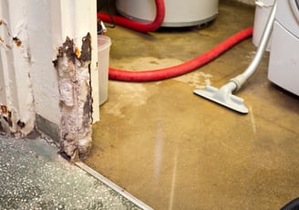 Leaky basement in Langley that cracked