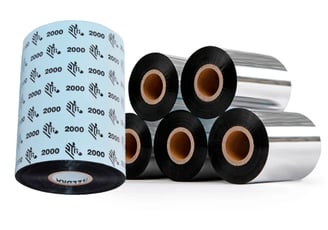 Cintas de transferencia térmica para impresoras Zebra y TSC, compatibles con papel y polipropileno