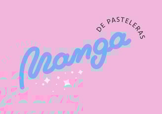 logotipo de pasteleria Manga de Pasteleras