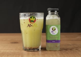Suco Abacaxi, hortelã e linhaça