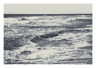 Trauerkarte mit Ozean und Horizont und weitem Blick