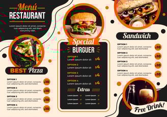 AvantiRed fabrica cartas menu en forma de triptico personalizadas