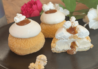 chou popcorn caramel