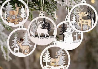 rustic christmas ornaments 