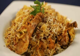 Hyderabadi chicken biryani