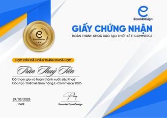 Khoá học trang trí gian hàng shopee