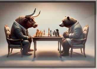 a bull and bear chess game