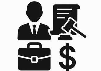 a man in a suit case with a briefcase