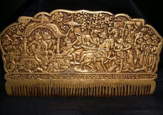 Brass combs during ancient time