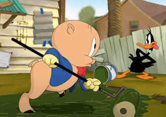 The Day the Earth Blew Up - Porky Painting