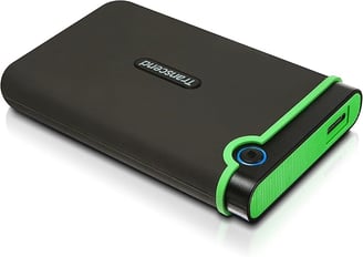 Transcend portable hard drive for digital nomad video backup