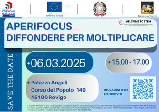 Aperifocus Welcome to stem - evento parità di genere