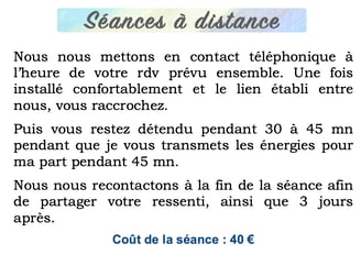 séance de magnétisme holistique harmonisation transmission d'énergies curatives