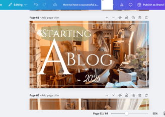 Making a thumbnail for my YouTube video in Canva