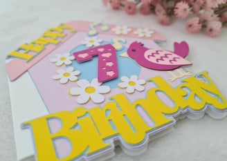 Making birthday card using Cricut Maker