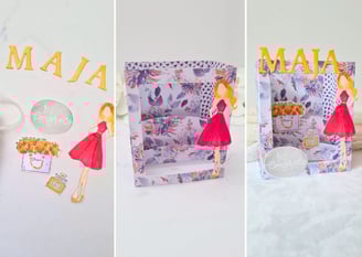 How to make a 3D window card, Handmade 3D card idea