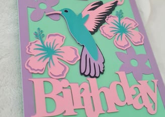 Happy Birthday Card SVG file for Cricut Maker