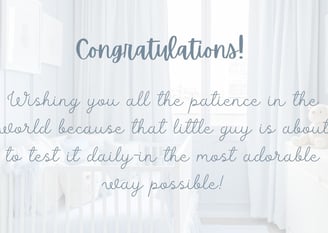 Messages for a newborn baby boy card