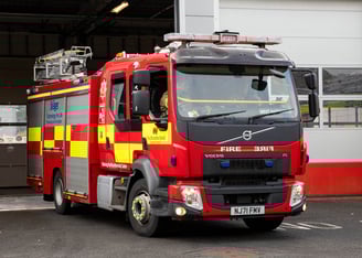 Northumberland Fire and Rescue Service Volvo Water Tender based at West Hartford fire station