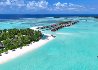 Four Seasons Kuda Huraa drone view