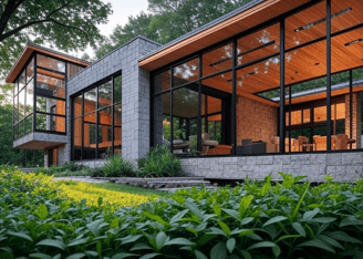 Maison à l'architecture ambitieuse pour la journée mondiale de l'architecture.