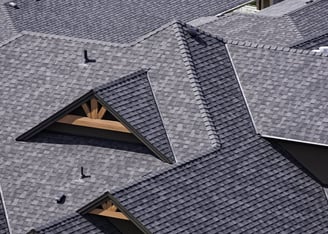 a roof with a roofing shinning