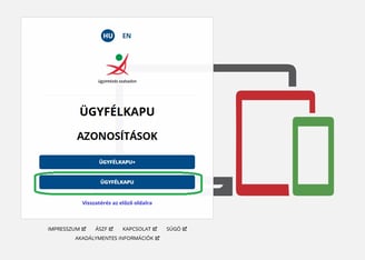 Ügyfélkapu+ regisztráció 1. lépés