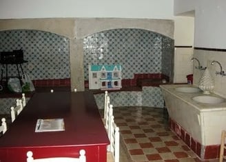 Lisbon - the huge kitchen with 2 ancient cooking hearths