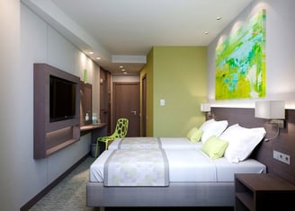 valuelodge hotel room with a queen bed