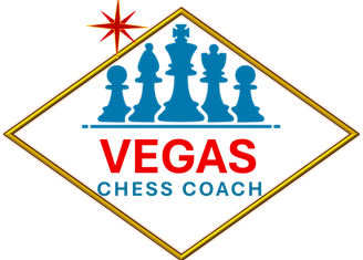 Official logo of the vegas chess coach business