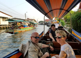 Awesome river boat ride in Bangkok