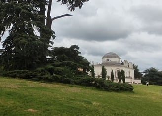 Chiswick House London with cedar tree