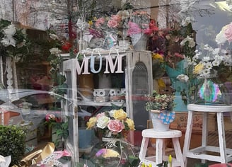 Lavender Hill mothers day window display