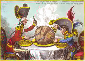 The Plumb-pudding in danger; - or - State Epicures taking un Petit Souper