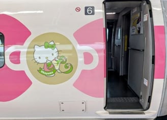 Hello Kitty Shinkansen bullet train