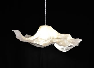 fleur suspension papier luminaire sète